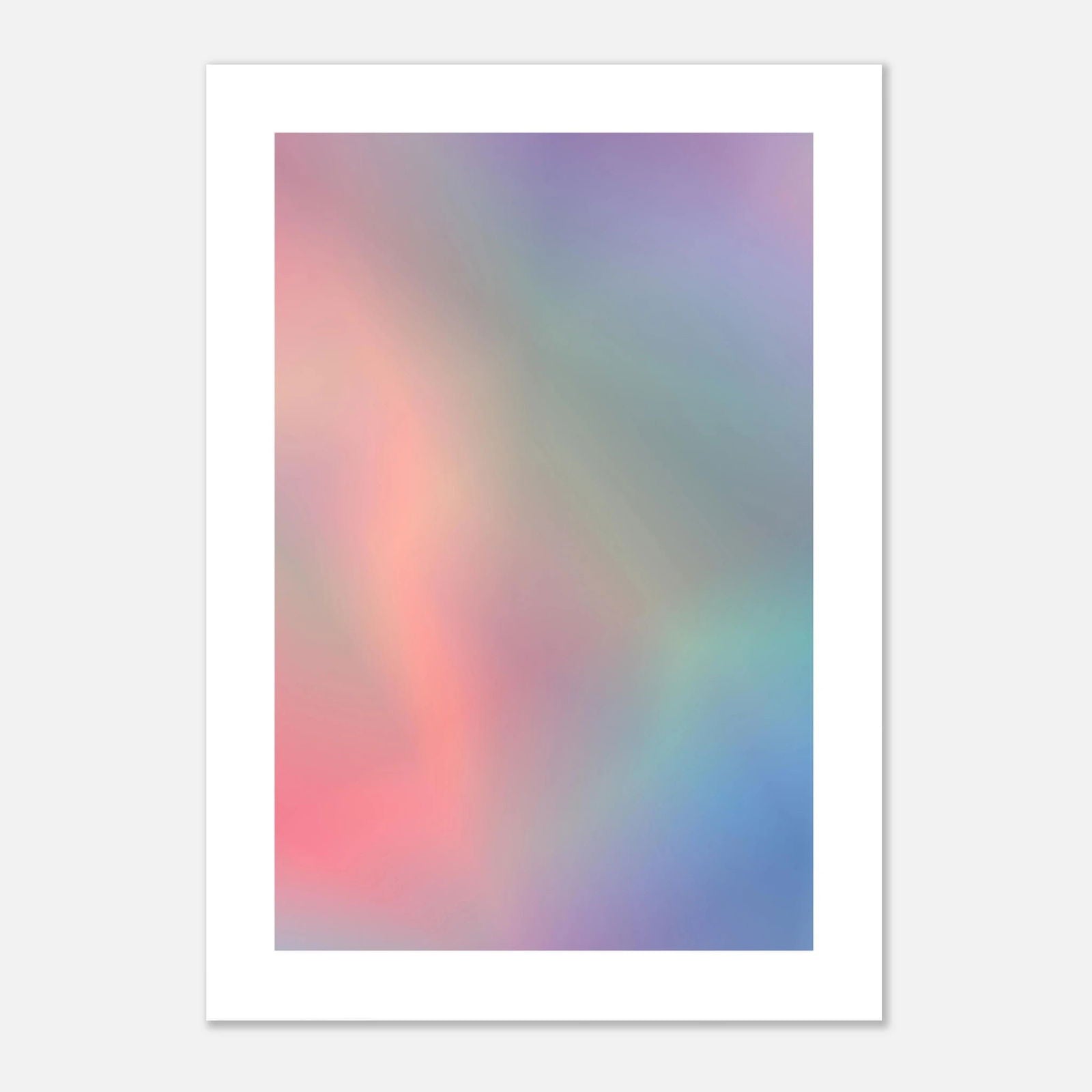 Sanfte pastellfarbene Verläufe in einem Dreamy Pastell Gradient Art Poster