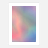 Pastell Gradient Art Poster mit sanften, traumhaften Farbverläufen in Rosénebel