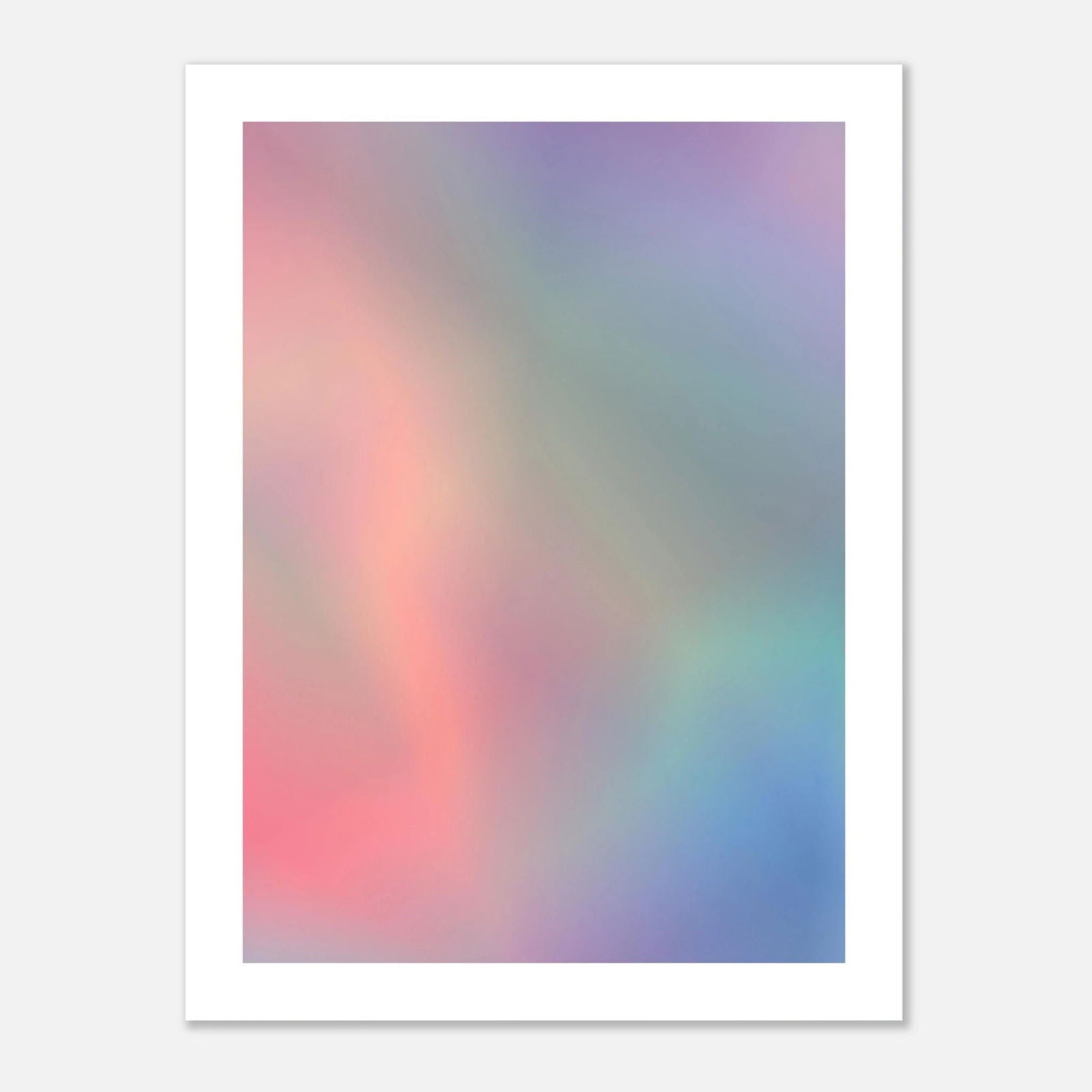 Dreamy Pastell Gradient Art Poster in sanften Pastellfarben mit verträumtem Farbverlauf