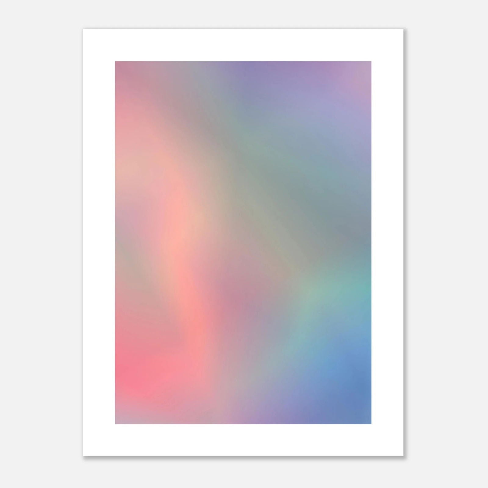 Dreamy Pastell Gradient Art Poster mit sanften Farbtönen in abstractem Design