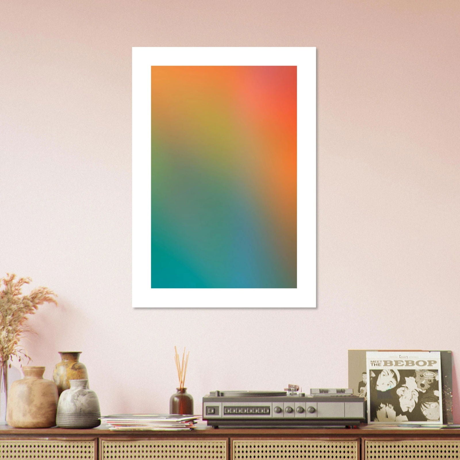 AAM_Dreamy Pastell Gradient Art Poster - Sommergarten