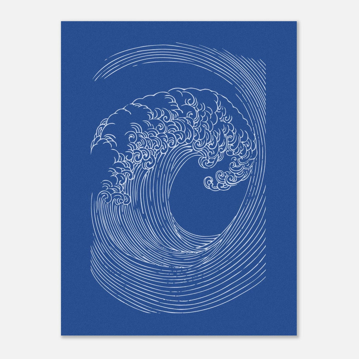 AAM_Sparkling Waves Graphics Art Poster Blau Weiß