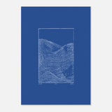 AAM_Waves Graphics Art Poster Blau Weiß