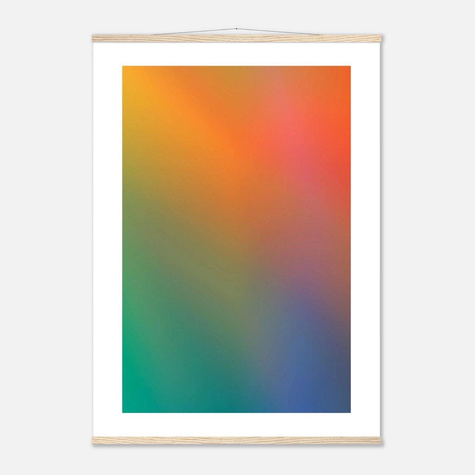Framed gradient art print des abstrakten Posters Dreamy Pastell für stilvolle Deko