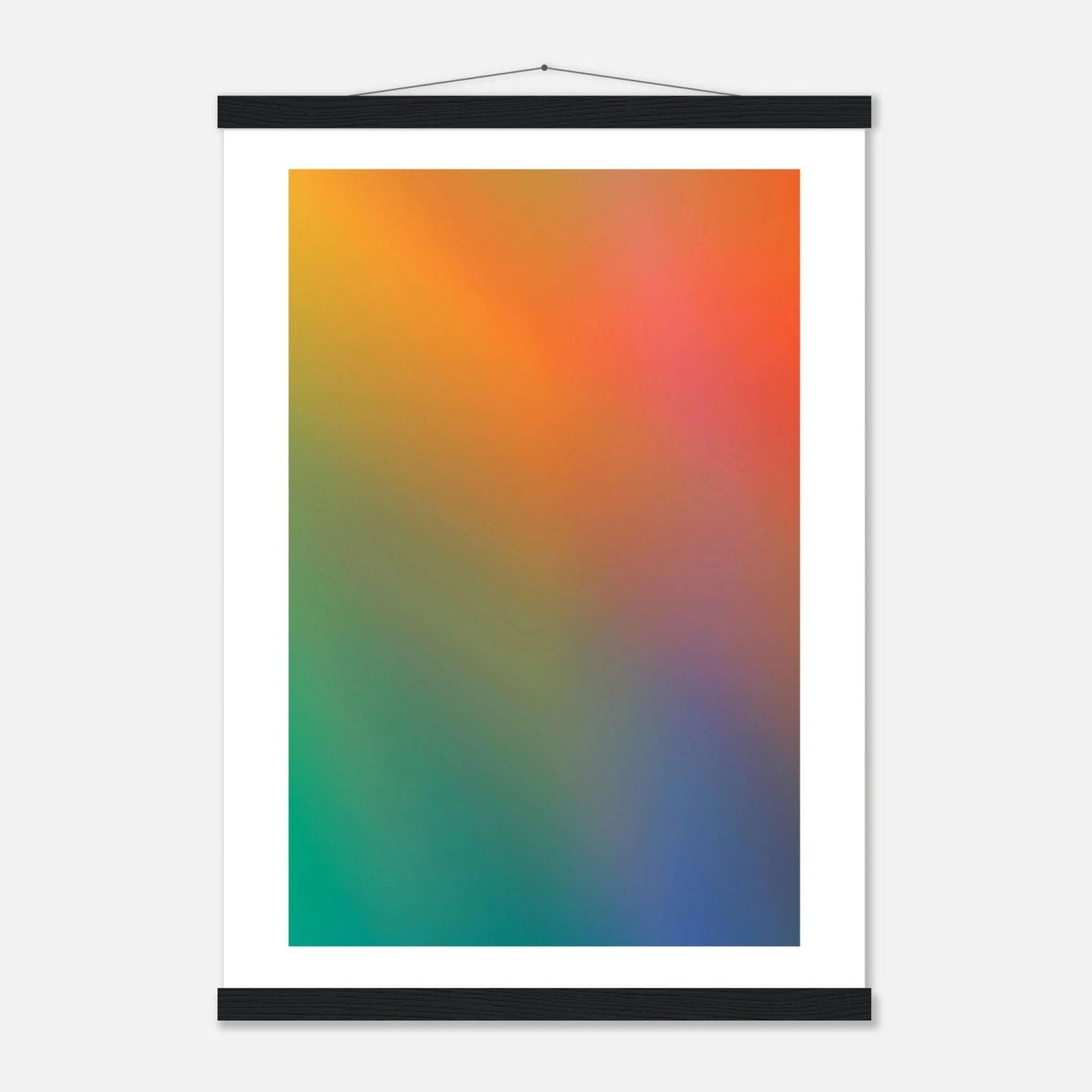 Farbverlauf Art Poster im magnetischen Rahmen - Dreamy Pastell Gradient für dein Zuhause