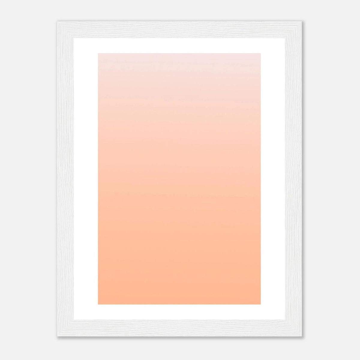 AAM_Linear Pastell Gradient Art Poster im Holzrahmen - Orange