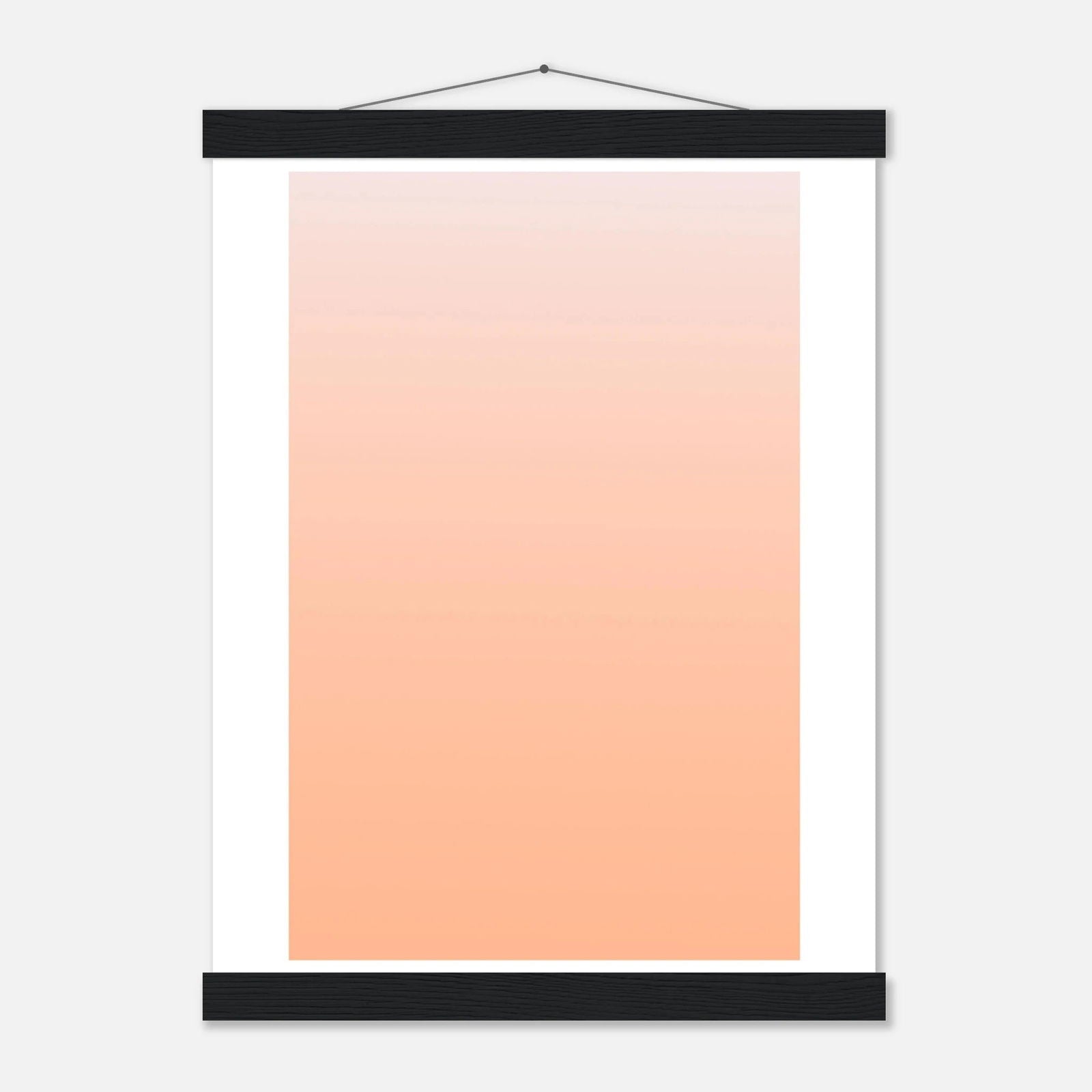AAM_Linear Pastell Gradient Art Poster mit Holzleisten - Orange